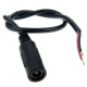 Коннектор LedEX для блока питания 12V, (мама), 2.1/5.5 гнездо, провод-15 см