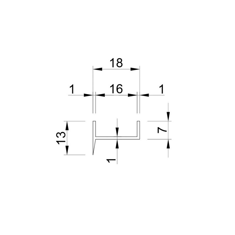 Ущільнювач цокольний 16 мм L-3 м