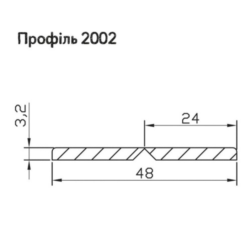МДФ профіль декоративний AGT 2002