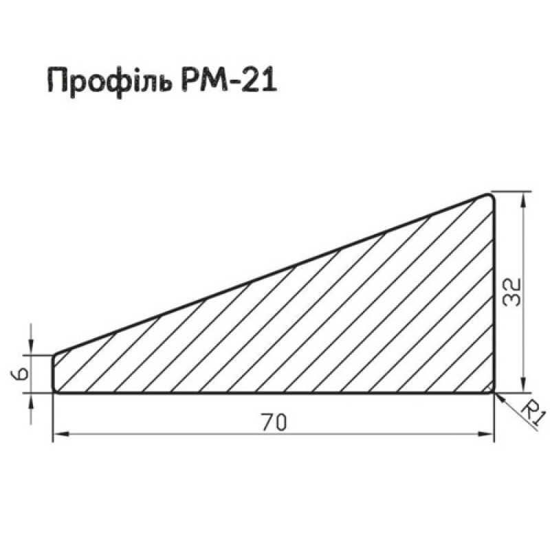 МДФ профиль декоративный AGT PM-21