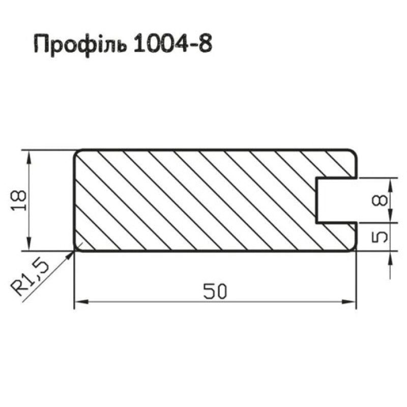 МДФ профиль AGT 1004