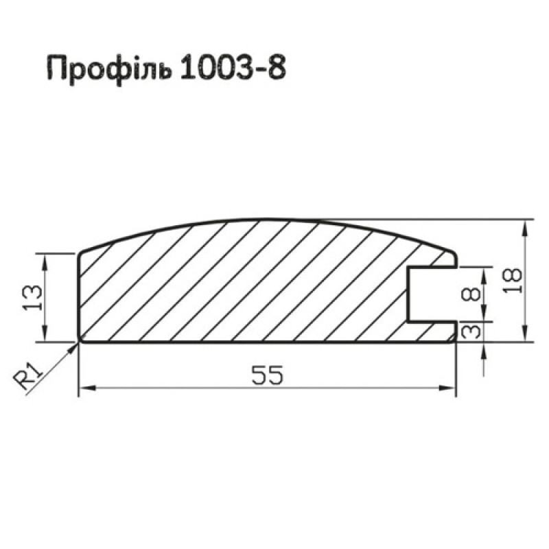 МДФ профіль AGT 1003