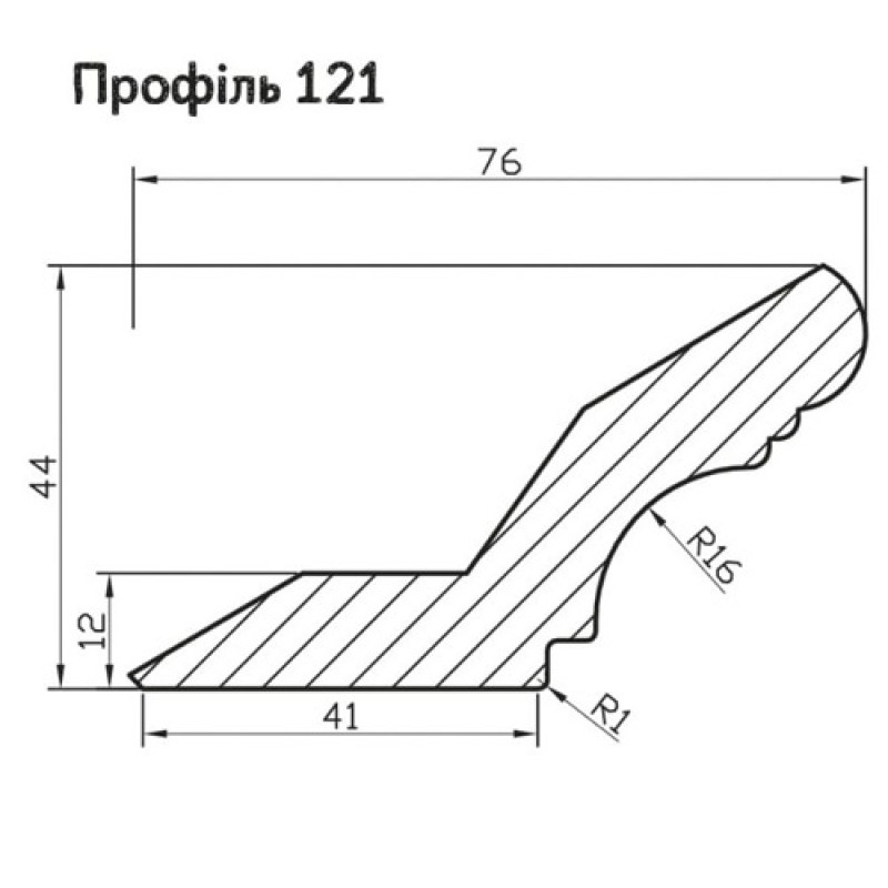 МДФ профіль AGT 121