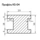 МДФ профіль декоративний AGT KS-04