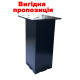 Меблева ніжка регульована (колесо) 40x40 мм Н-100 Amark Black