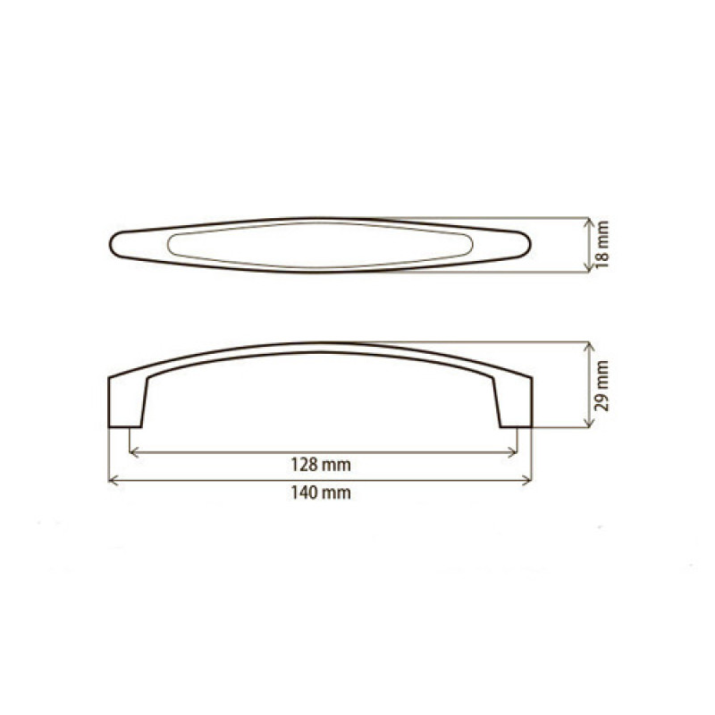Ручка мебельная DF 19/128 G2