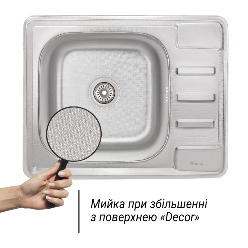 Мийка кухонна Imperial 6350 0.8 мм Decor