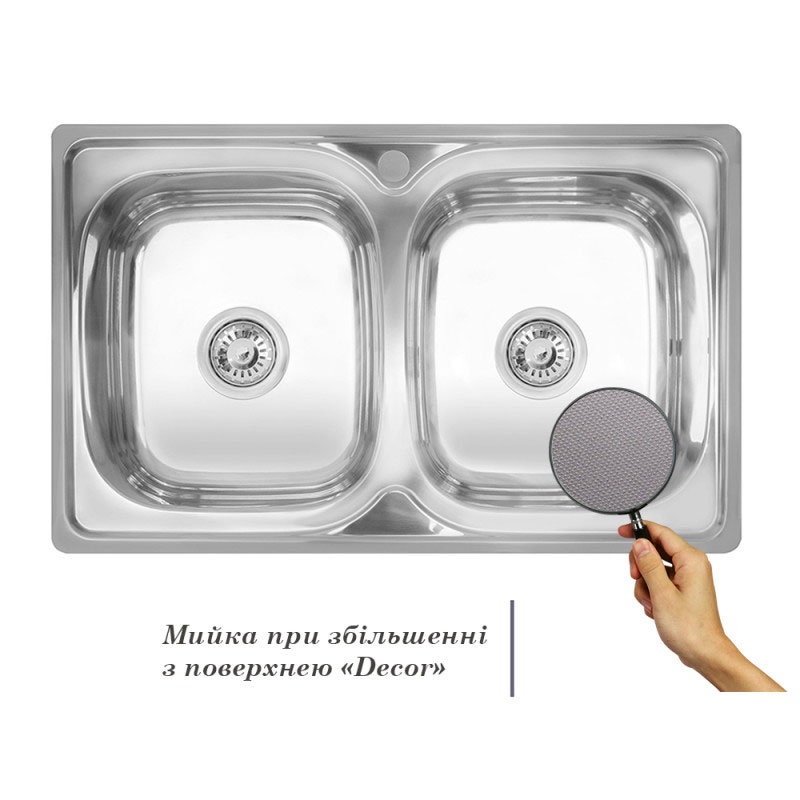 Мийка кухонна Imperial 7948 0.8 мм Decor