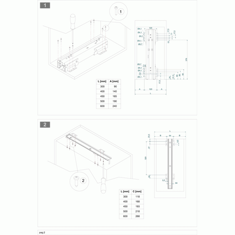 Висувна колона в модуль 450 Inoxa Ellite 859AEY з 5 кошиками H=1860-2185 титан
