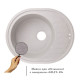 Кухонна мийка гранітна Lidz 620x500/200 GRA-09