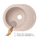 Кухонна мийка гранітна Lidz 620x500/200 MAR-07