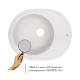 Кухонна мийка гранітна Lidz 620x500/200 WHI-01