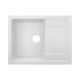 Кухонна мийка гранітна Lidz 650x500/200 WHI-01