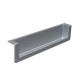 Врізна ручка алюміній в торець м/о 128 мм
