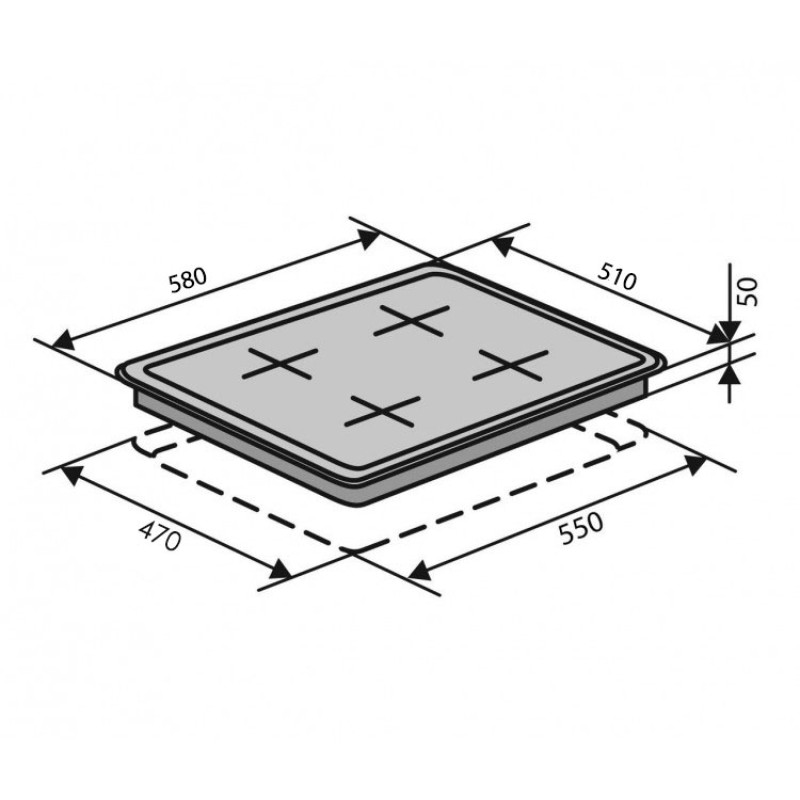 Варочная поверхность газовая Ventolux HG640 B2 S (AN)