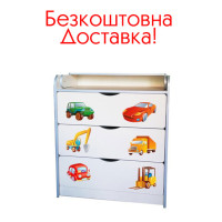 Комод 3 пеленальний без ручок