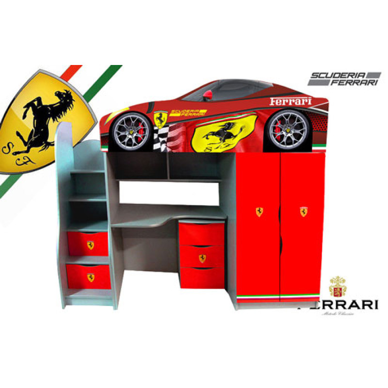 Детская кровать комната Bed Room №1 серия "Бренд"+комод 3 (сп.м 1700*800)