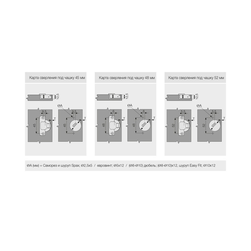 Петля напівнакладна з доводчиком Samet Master Soft Close 9MM 45AX NI