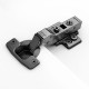 Петля напівнакладна з доводчиком Samet Master Black Soft Close 9MM 45AX NI