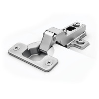 Петля напівнакладна Samet PUSH OPEN STAR 9MM 45AX NI без пружини