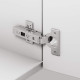 Петля накладна Hafele Metalla 540 SM 110° 45/9.5 сталь чорна з демпфером