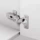 Петля напівнакладна Hafele Metalla 540 SM 110° 45/9.5 сталь чорна без пружини