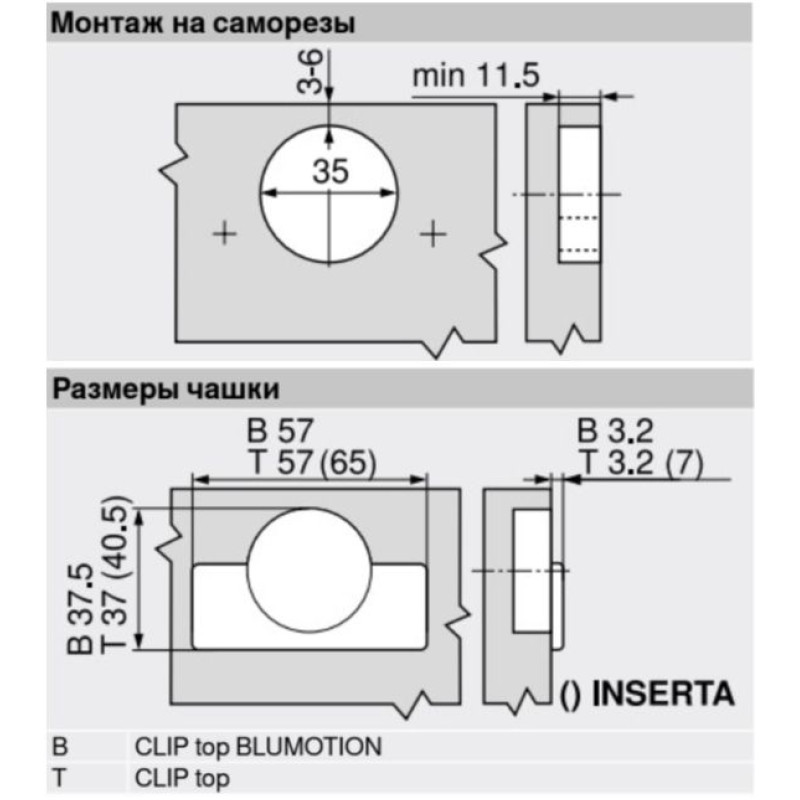 CLIP top стандартна петля 107°, накладна, чашка петлі: на шурупи, Нікеліров.