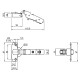 Завіса Sensys 8645і 110°, напівнакладна, з дотягом, 9071206, Hettich