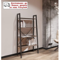 Стеллаж 4 полки Призма Белый бархат