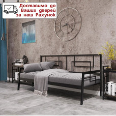 Софа-диван металлическая "Квадро" Белый бархат