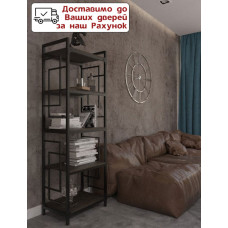 Стеллаж 5 полок Квадро Белый бархат