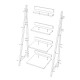 Стеллаж Дуо в стиле Лофт Белый бархат