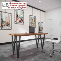 Стіл обідній Ви 4 ноги 750х800х800 мм Прозорий лак
