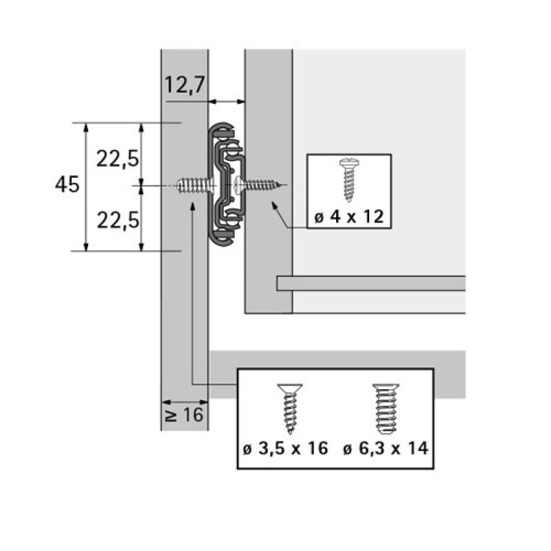 Телескопическая направляющая KA 5332 Hettich