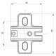 Мебельная петля (равнолежащая) Slide-On 90° Muller