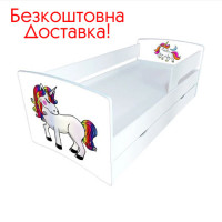 Ліжко дитяче Kinder-Cool 1736/836 (сп.м 1700*800 мм.) ящик+бортик