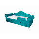 Детская кровать Melani 2250x900 ящик + бортик ткань рогожка
