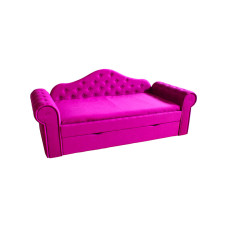 Кровать детская Melani 2250x900 ящик + бортик ткань велюр