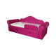 Детская кровать Melani 2250x900 ящик + бортик ткань рогожка