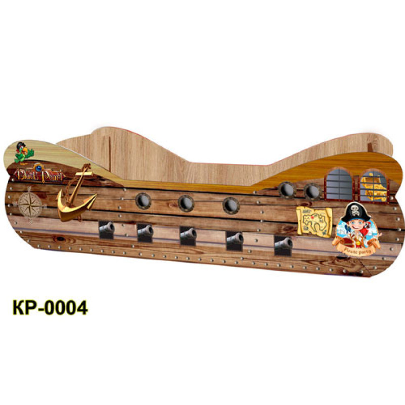 Детская кровать Карета-корабль 1800/836 (сп.м 1600х800)