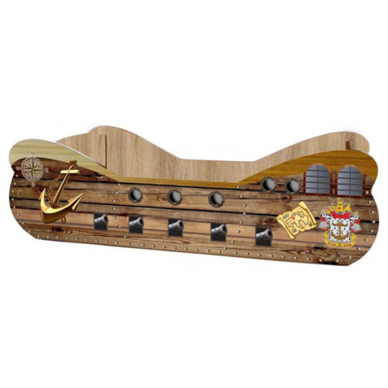 Детская кровать Карета-корабль 1800/836 (сп.м 1600х800)