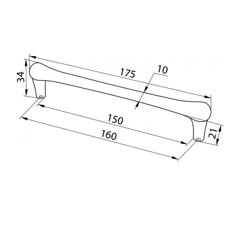 Ручка мебельная CR 23/160 ORB СтандартЛайн