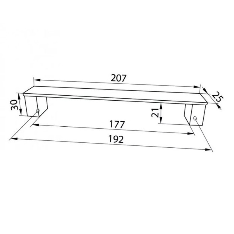 Ручка мебельная DL 35M/192 BLKG/AL СтандартЛайн